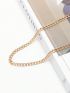 Chain Decor Bag Strap Fashion Gold