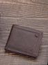 Chocolate Brown Small Wallet Bi-Fold Credit Card Holder For Daily