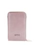 Crocodile Embossed Phone Wallet Dusty Pink Fashionable Pocket Front For Daily