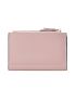 Slim Litchi Embossed Coin Purse Apricot Fashionable For Daily