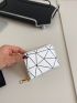 Geometric Pattern Card Holder PU