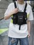 Functional Men Chest Hip Hop Camping Bag Streetwear Adjustable Package Shoulder Camping Bag