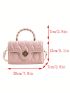 Mini Square Bag Quilted Flap PU