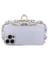 Mini Rhinestone Decor Satin Box Bag Glamorous