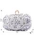 Mini Rhinestone Decor Satin Box Bag Glamorous