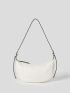 Minimalist Hobo Bag Pink Zipper Fashion Style