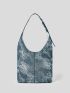 Tie Dye Bucket Bag Adjustable Strap Medium