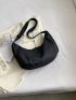 Zipper Hobo Bag Casual Adjustable Strap