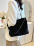 Medium Shoulder Bag Textured Double Handle