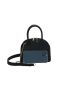 Mini Dome Bag Crocodile Embossed Double Handle Chain Strap