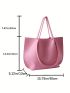 Pink Shoulder Tote Bag Double Handle Fashion Style