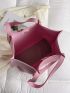 Pink Shoulder Tote Bag Double Handle Fashion Style