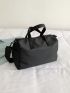 Double Handle Duffel Bag Letter Pattern