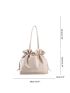 Large Bucket Bag Drawstring Design Minimalist