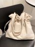 Large Bucket Bag Drawstring Design Minimalist