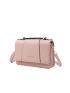 Letter Print Flap Square Bag PU Multi-Function