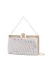 Small Square Bag Rhinestone Decor Glamorous