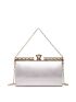 Small Square Bag Rhinestone Decor Glamorous