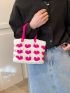 Two Tone Crochet Bag Heart Pattern