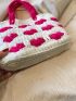 Two Tone Crochet Bag Heart Pattern