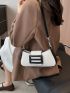 Colorblock Baguette Bag Medium Flap