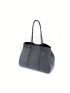 Minimalist Shopper Bag Gray With Coin Purse