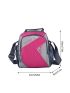 Colorblock Square Bag Zipper Small