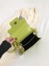 Minimalist Novelty Bag Small Flap Green