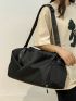 Minimalist Travel Bag Small Black Wet Dry Separation