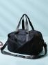 Minimalist Travel Bag Small Black Wet Dry Separation