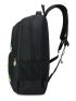 Letter Graphic Laptop Backpack Waterproof Black Medium