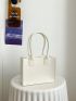 Minimalist Square Bag Mini Felt White