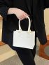 Minimalist Square Bag Mini Felt White