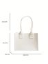 Minimalist Square Bag Mini Felt White