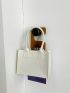 Minimalist Square Bag Mini Felt White