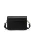 Minimalist Square Bag Small Flap Black