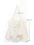 Minimalist Beach Bag Mesh Oversized For Shopping