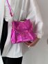 Crocodile Embossed Bucket Bag Small Funky