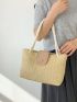 Minimalist Straw Bag Medium Vacation