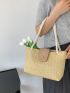 Minimalist Straw Bag Medium Vacation