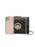 Quilted Square Bag Mini Flap Black