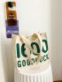 Letter Graphic Shopper Bag Small Canvas