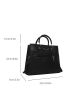 Medium Square Bag Solid Color Double Handle
