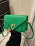 Small Square Bag Twist Lock Solid Color