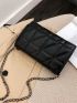 Mini Square Bag Quilted Flap Chain Strap For Daily