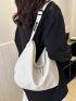 Minimalist Hobo Bag Medium White