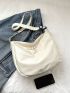 Minimalist Hobo Bag Medium White