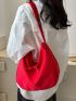 Minimalist Hobo Bag Medium White