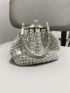 Mini Evening Bag Rhinestone Top Handle For Prom