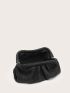 Vacation Straw Bag Black For Outdoor Travel